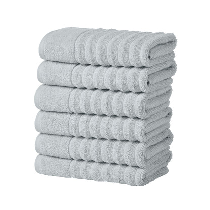 Luxury Combed Cotton and Ribbed Bath Towels