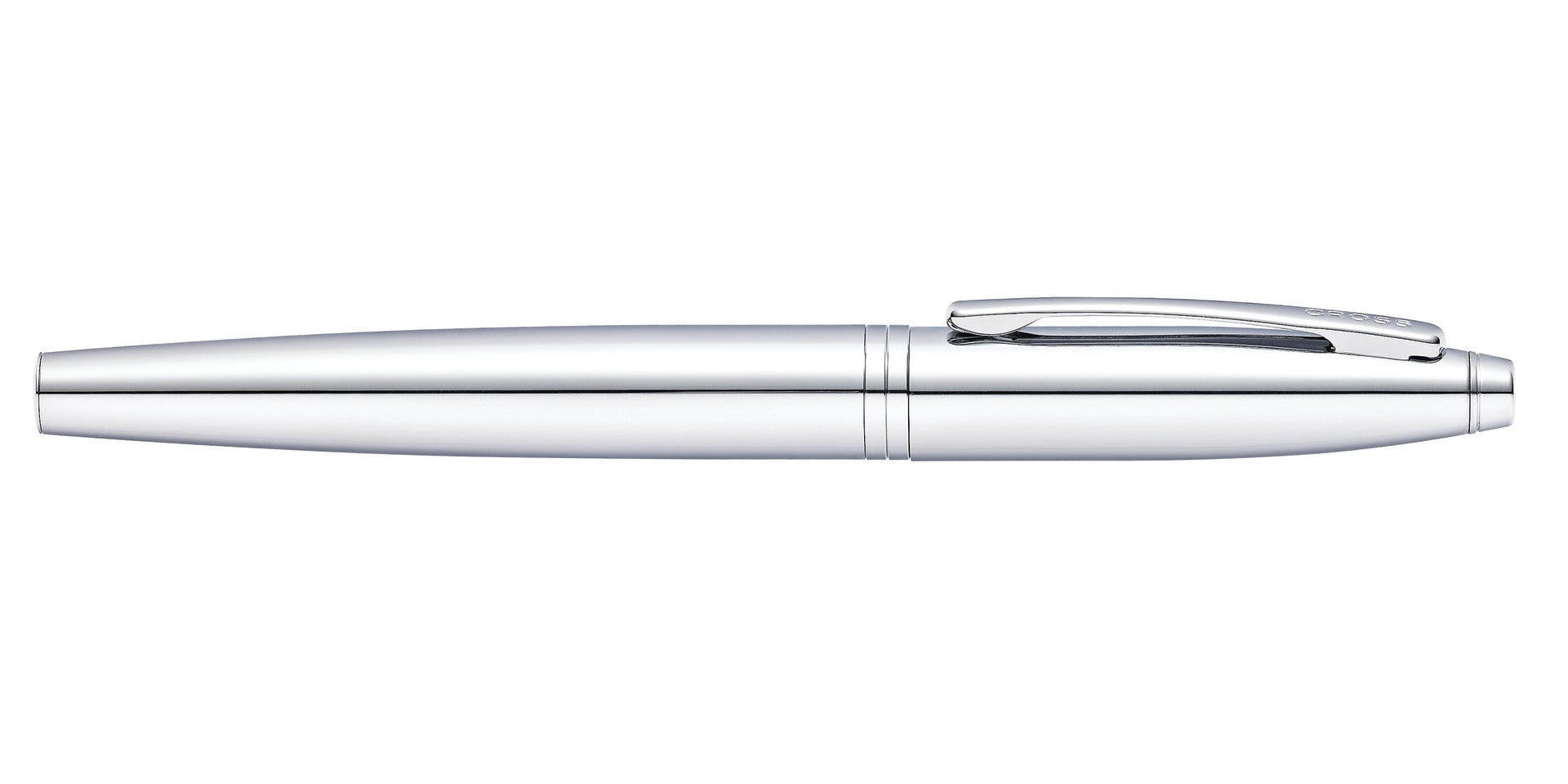 Calais Polished Chrome Rollerball Pen by A.T. Cross, sleek silver chrome body on Tampa Home & Garden Store