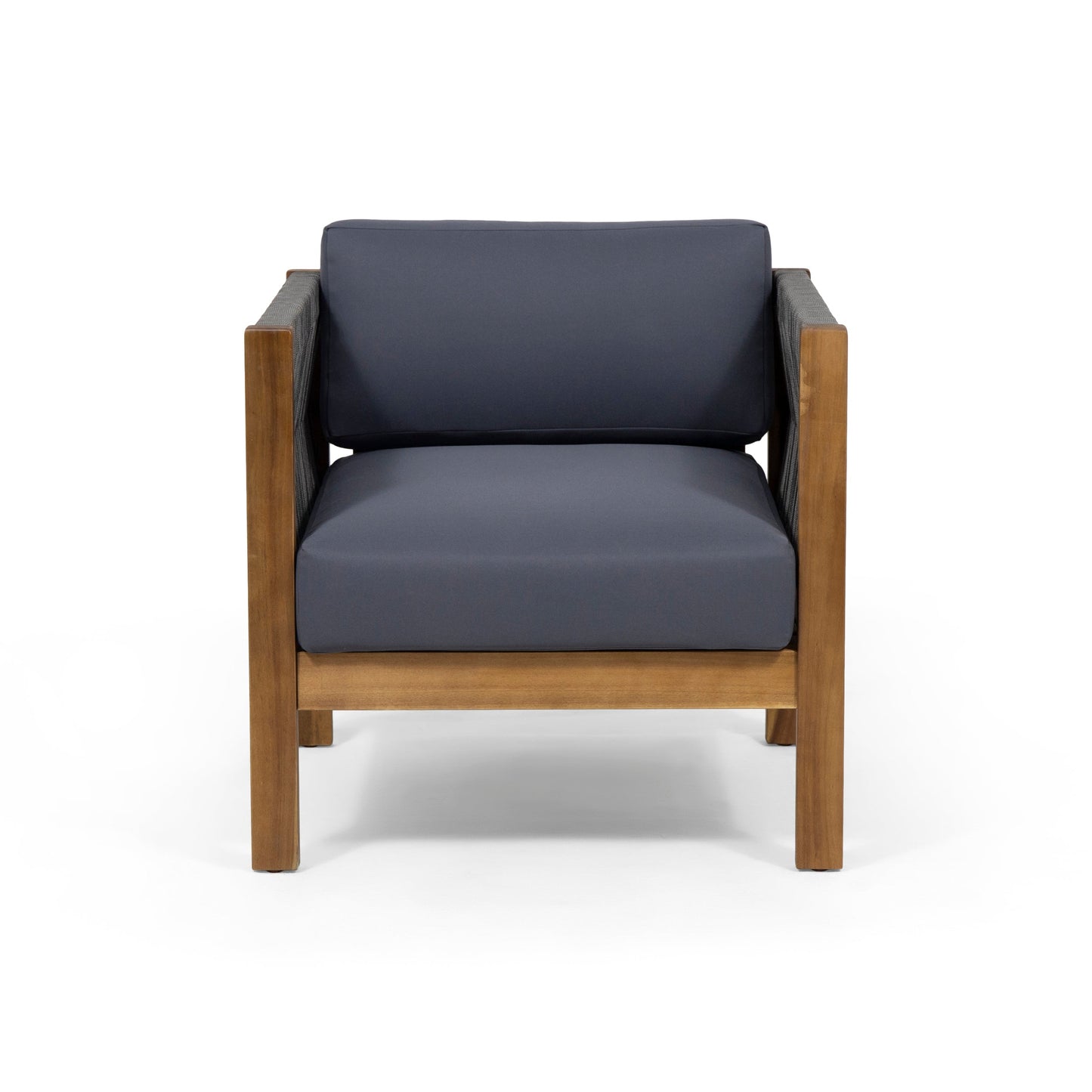 Laurel Outdoor Club Chair Set of Two Acacia Wood