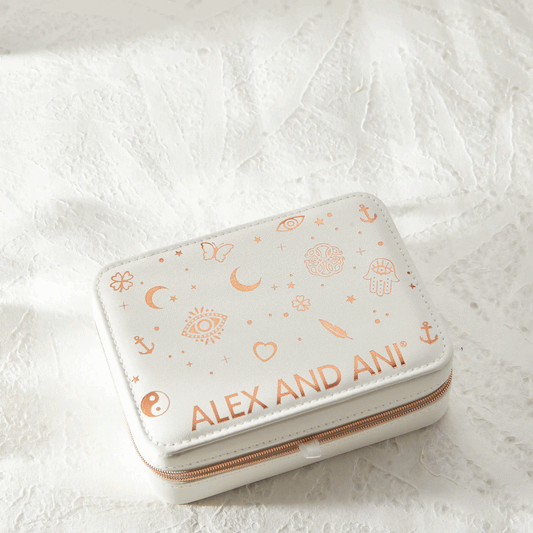Symbols Jewelry Case ALEX AND ANI leather icons on Tampa Home & Garden Store
