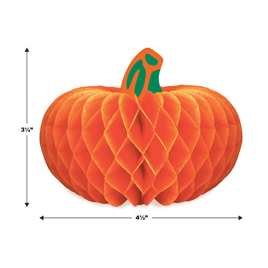 Citrouilles en papier de soie - 10 cm - Lot de 4