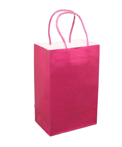 Juego de 8 bolsas de regalo de papel kraft pastel para niños pequeños