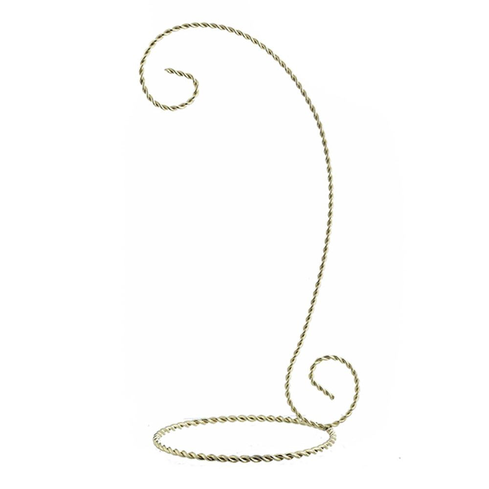 Percha para adornos de metal dorado