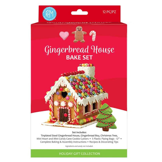Maison en pain d'épice, kit de 12 pièces à cuire