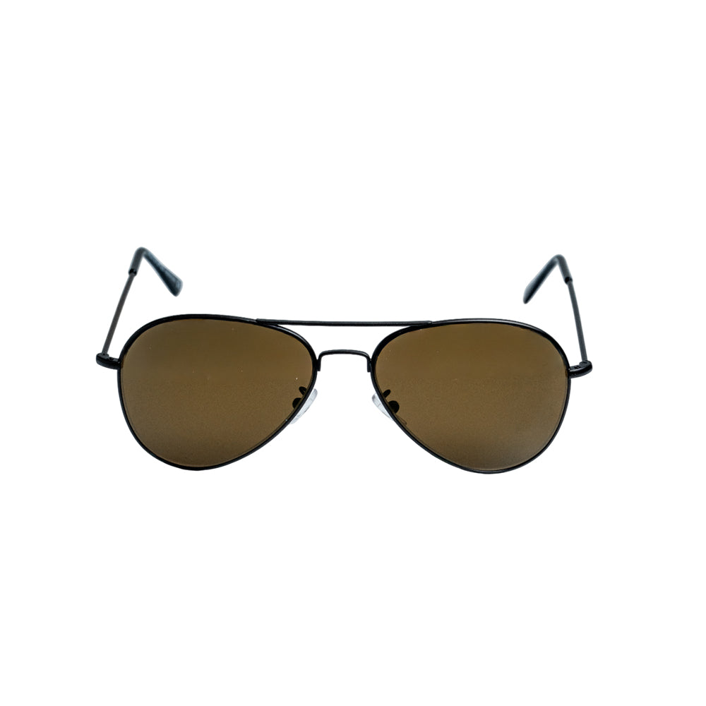 Tomahawk Original Edition sunglasses Skeleton Optics black metal frame brown lenses on Tampa Home & Garden Store