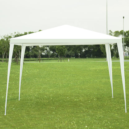 10x10 ft outdoor wedding canopy tent, white with metal frame for backyard on Tampa Home & Garden Store