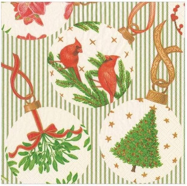 Serviettes de cocktail en papier à motifs botaniques