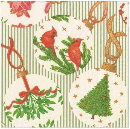 Serviettes de cocktail en papier à motifs botaniques