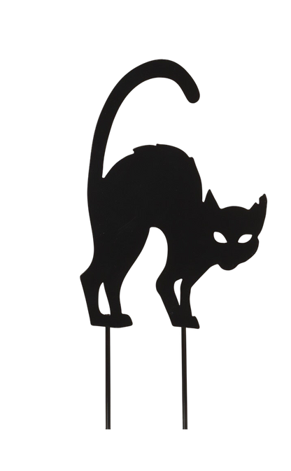 Piquet de jardin Chat noir -
