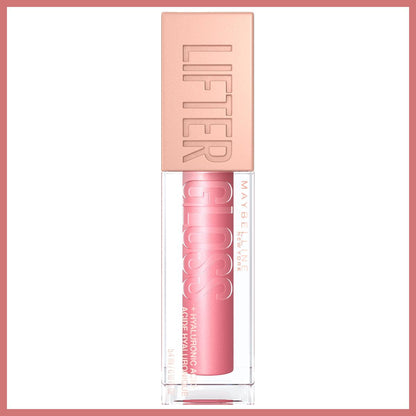 Maybelline New York Lifter Gloss lip gloss in pink shade with clear tube packaging on Tampa Home & Garden Store