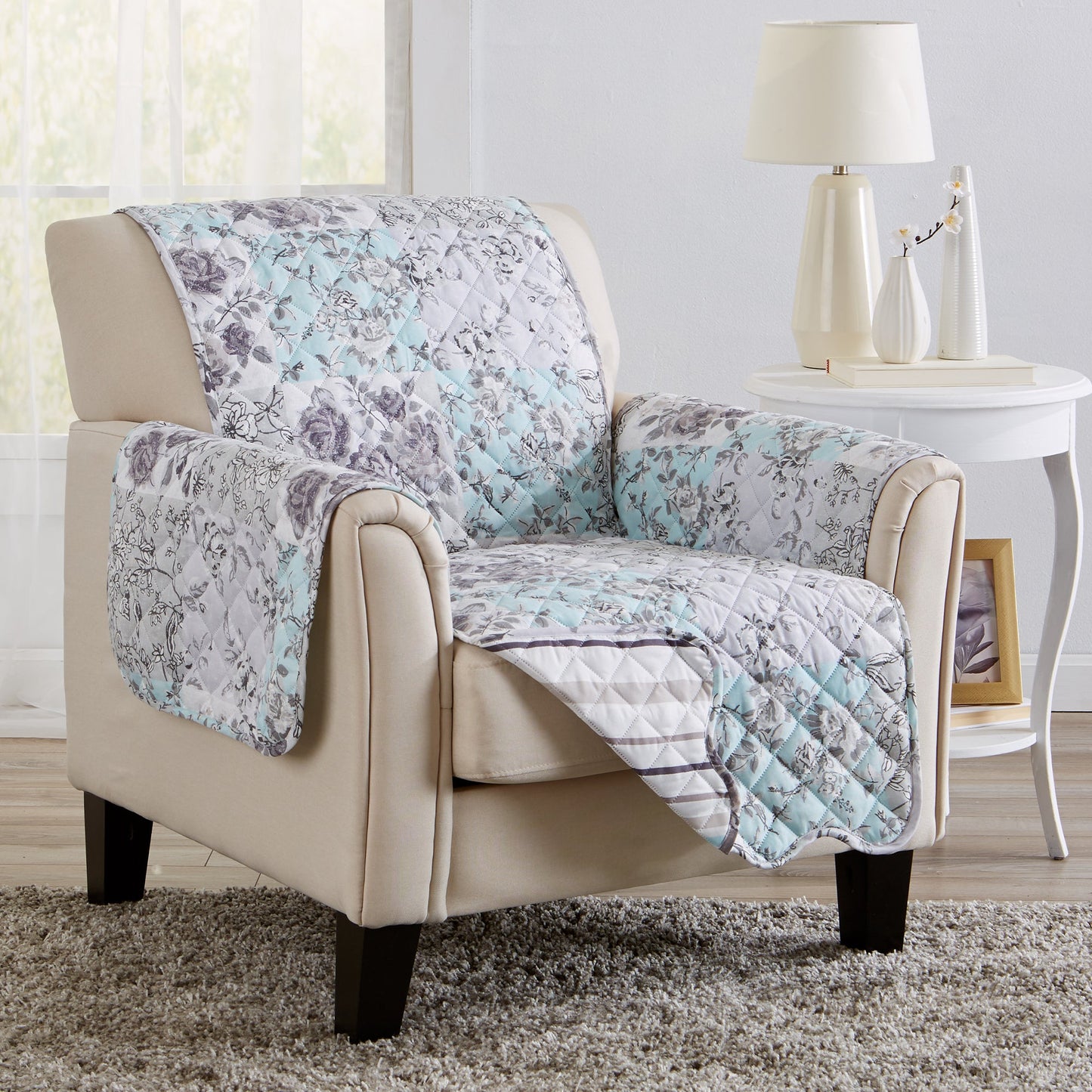 Stylish Floral Patchwork Cover and Protector