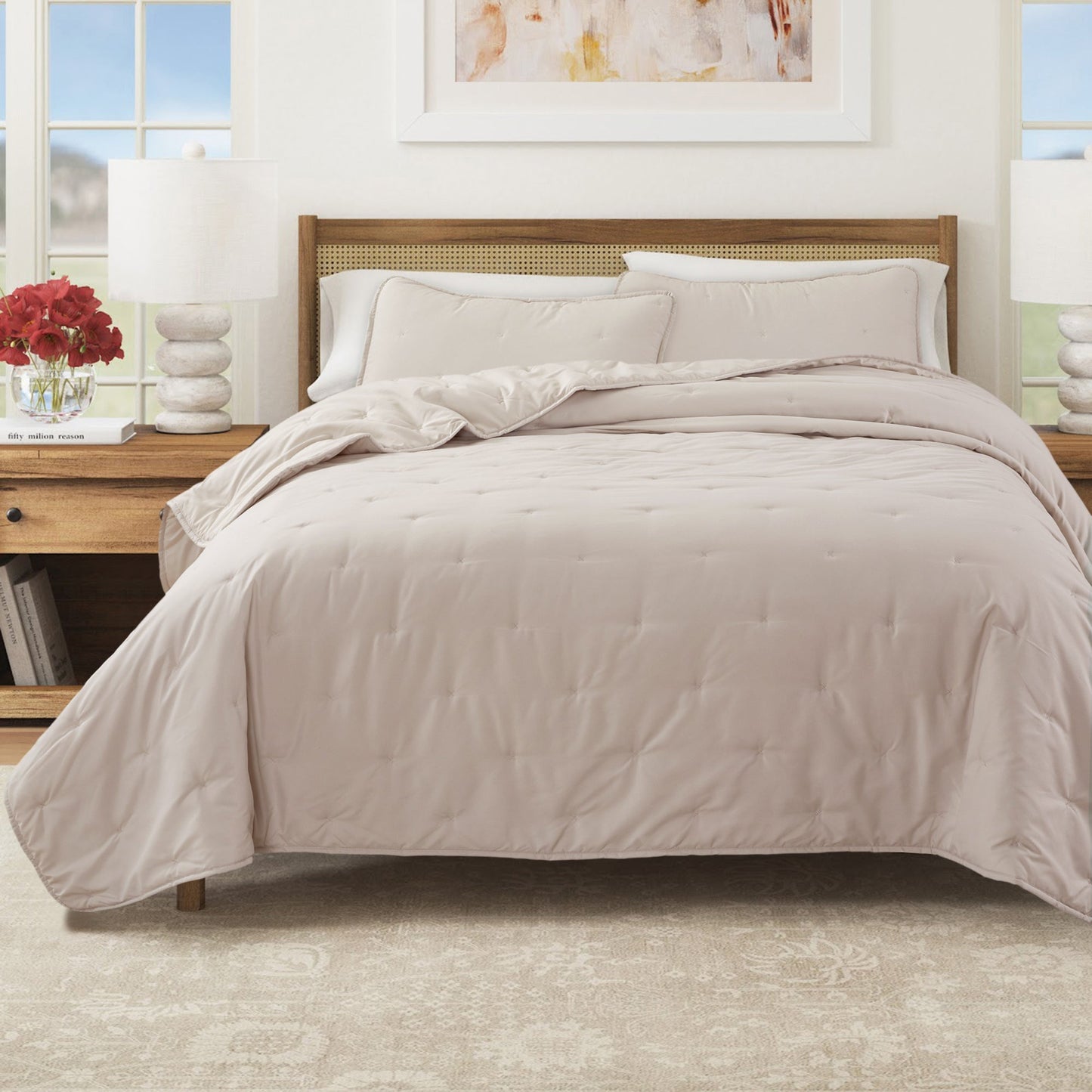 Modern Dot Stitch Quilt Set For Bedrooms