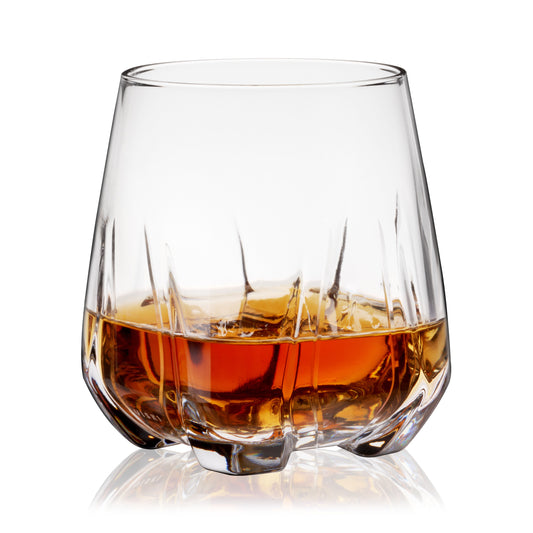 Apollo And The Hand Etched Clear Glass Tumbler