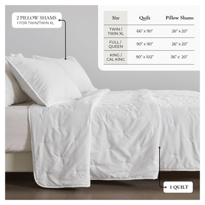 Modern Dot Stitch Quilt Set For Bedrooms