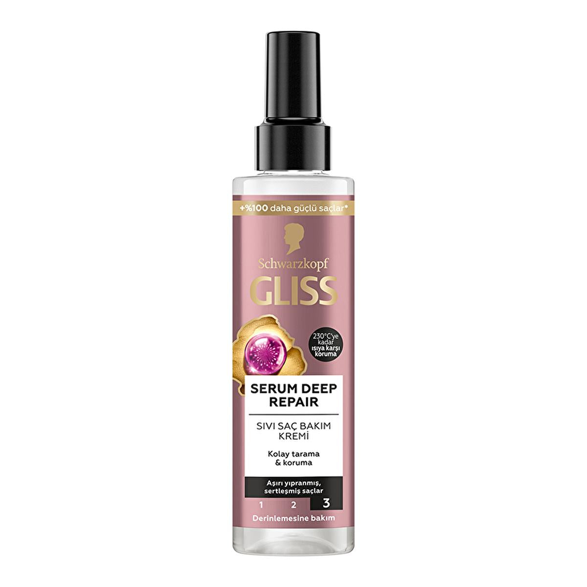 Gliss Deep Repair Serum by Schwarzkopf GLISS 200ml hair serum with fig extract on Tampa Home & Garden Store