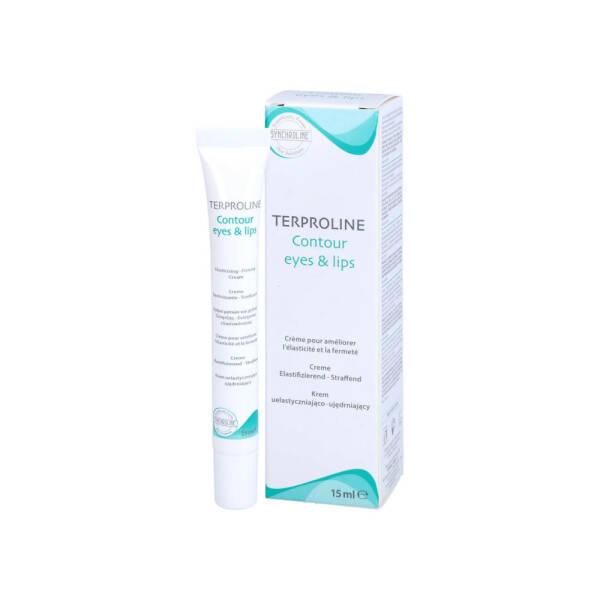 Terproline contour eyes & lips cream tube with white and teal packaging by Beauty Care Bag on Tampa Home & Garden Store