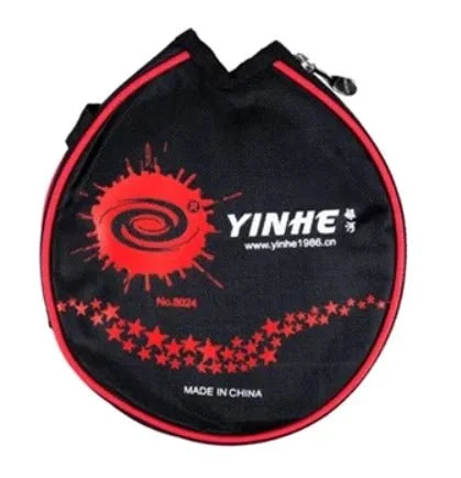 Table Tennis Racket Bag – Padded Training Case in black with red trim and YINHE logo on Tampa Home & Garden Store