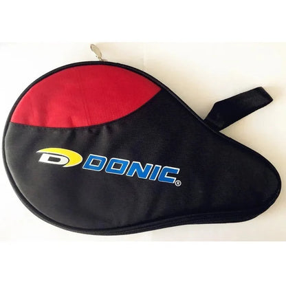 Table Tennis Racket Bag - padded training case, black with red accent and DONIC logo on Tampa Home & Garden Store