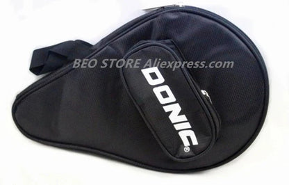 Table tennis racket bag padded training case in black with DONIC logo pocket on Tampa Home & Garden Store