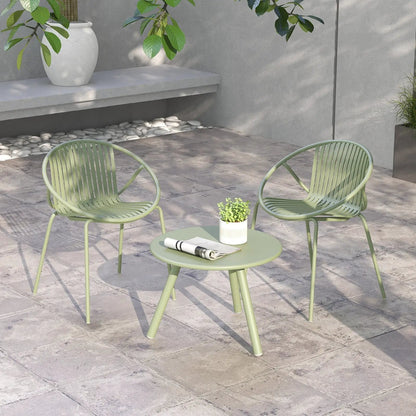 3 Piece Patio Conversation Set and Round Table