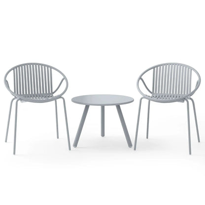 3 Piece Patio Conversation Set and Round Table