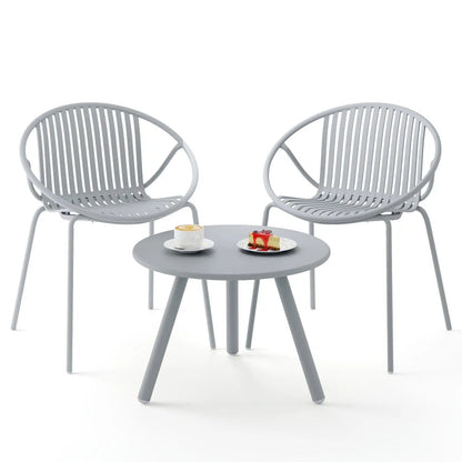 3 Piece Patio Conversation Set and Round Table