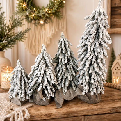 Sapins de Noël enneigés NOUVEAU