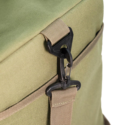 4x4 Tactical Response Kit recovery bag in olive green canvas with tan webbing strap and black buckle on Tampa Home & Garden Store