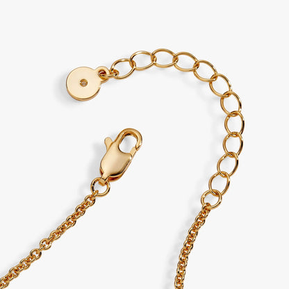 Taco Inline Charm Bracelet by ALEX AND ANI, gold-tone chain with round disk charm and crystal on Tampa Home & Garden Store