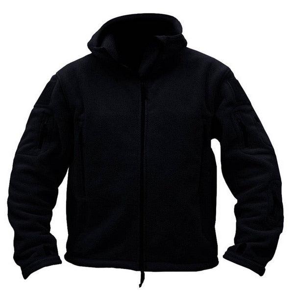 Stevvex tactical jacket black hooded outdoor sport jacket with multiple pockets for hiking on Tampa Home & Garden Store