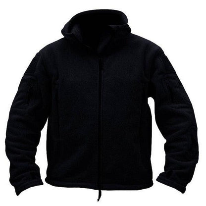 Stevvex tactical jacket black hooded outdoor sport jacket with multiple pockets for hiking on Tampa Home & Garden Store