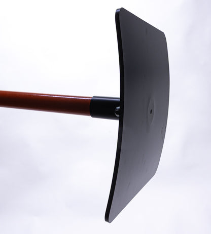 Roger Tamper by Backslope Tools with wooden handle and dark metal blade on Tampa Home & Garden Store