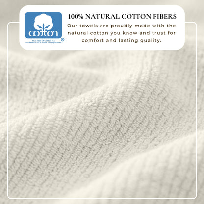Turkish Cotton Ribbed Bath Towel Set and 6 Pieces