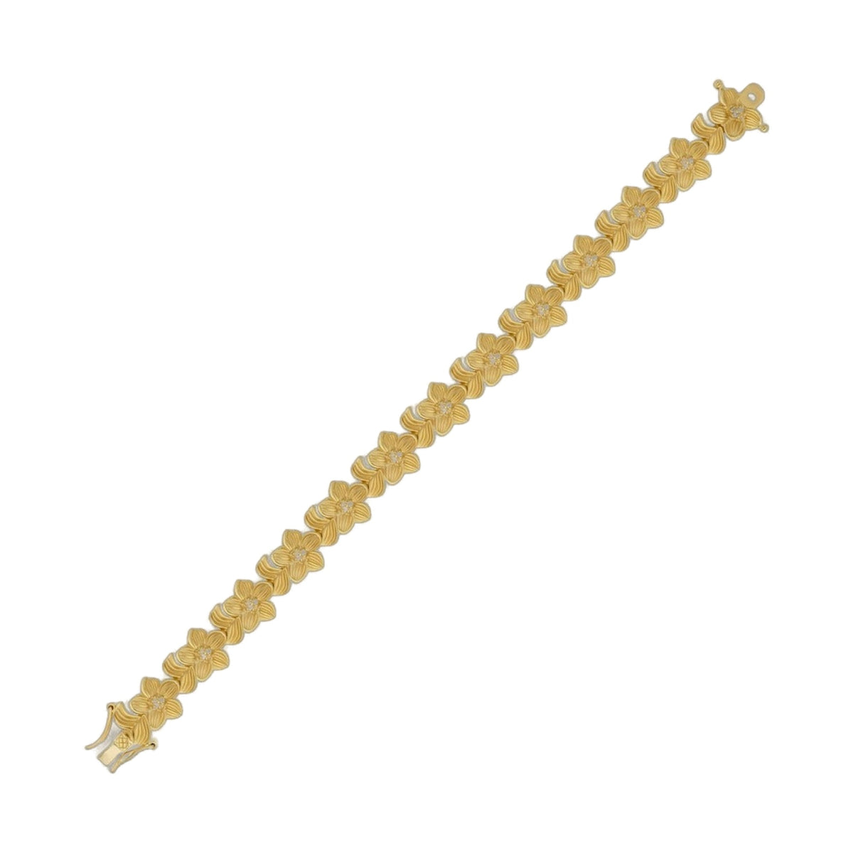 Classic Flower Bracelet vintage gold-tone floral link bracelet by Lauren G Adams on Tampa Home & Garden Store