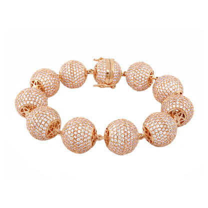 Shimmer and Glimmer Pave Ball Bracelet rose gold pavé crystals Lauren G Adams, Bracelets on Tampa Home & Garden Store
