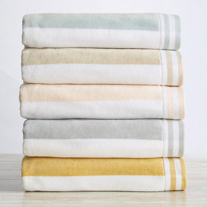 Striped Cabana Beach Towel and Soft Pastel Colors
