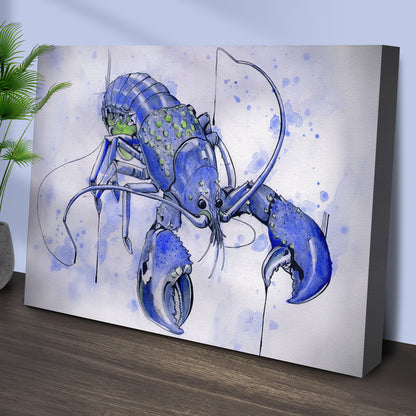 Lobster Watercolor Painting on Canvas Wall Art VI blue hues Tailored Canvases Crafting Canvas on Tampa Home & Garden Store