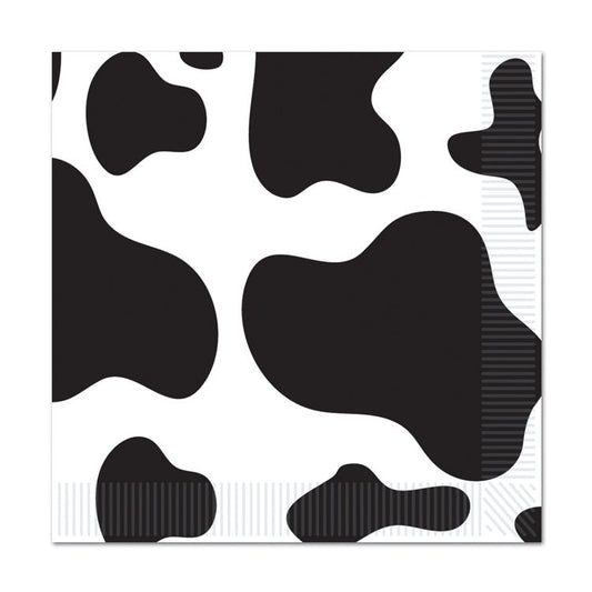 Serviette de table à motif vache