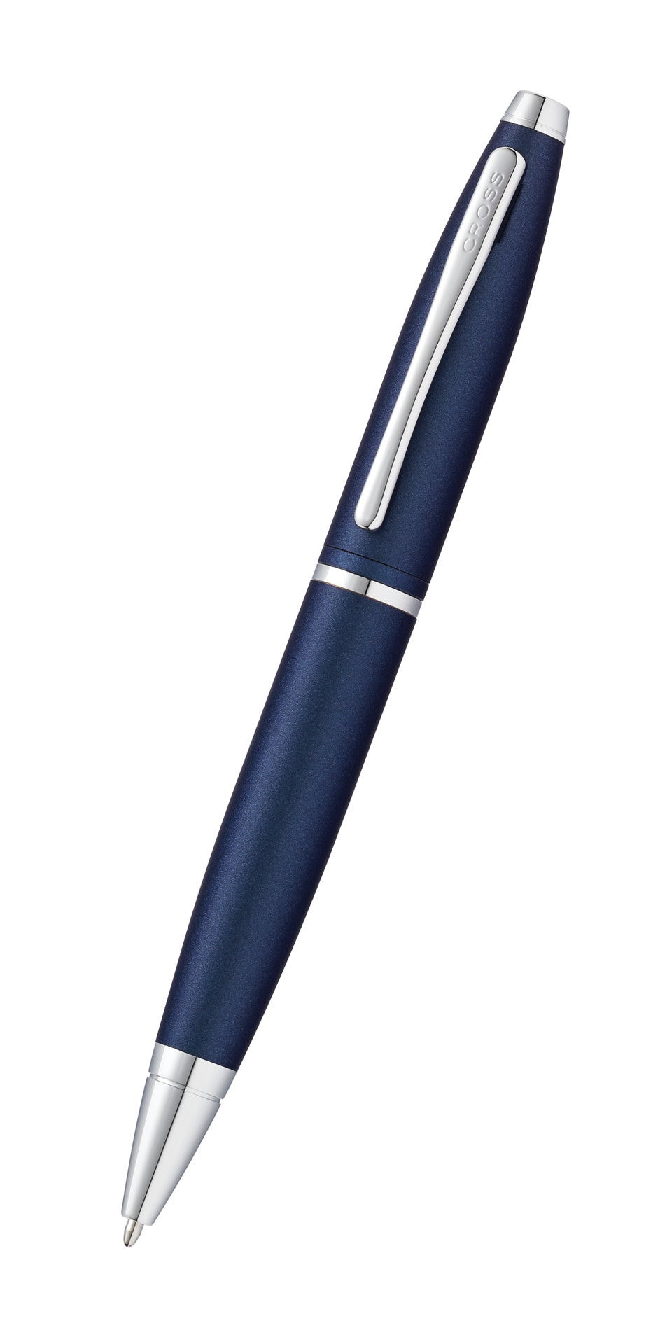 Calais matte metallic midnight blue ballpoint pen with silver clip and silver tip by A.T. Cross on Tampa Home & Garden Store