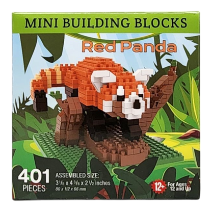 Mini Building Blocks - Red Panda