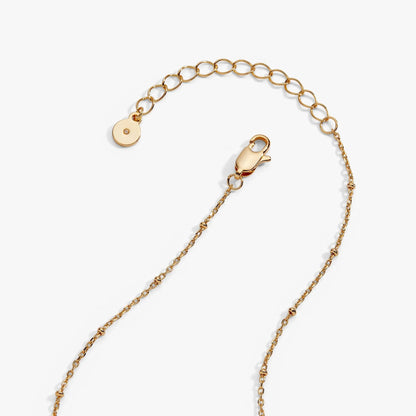 Tennis Racket Y Necklace with Peridot Stone