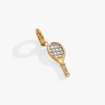 Two Tone Interchangeable Tennis Racket Charm