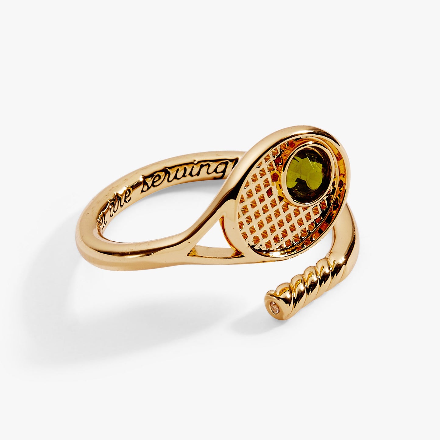 Tennis Racket Delicate Wrap Ring and a Gift