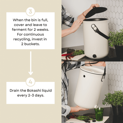 Bac à compost de cuisine Bokashi, 2,5 gal