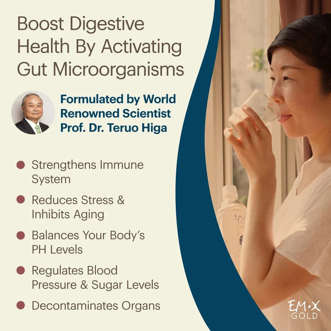 Prebiótico líquido EM-X Gold | Refuerzo inmunitario