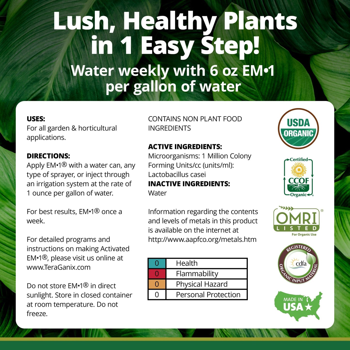 Enmienda de suelo inoculante microbiano EM•1®