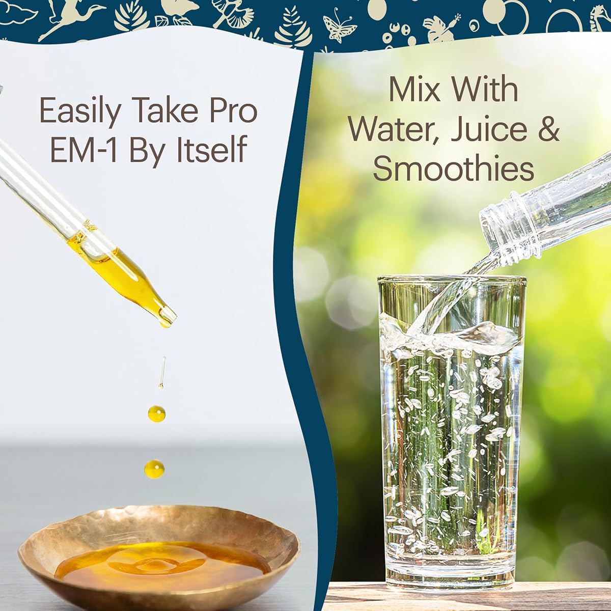 Probióticos líquidos para mujeres y hombres | Probiótico PRO EM-1 [vegano]