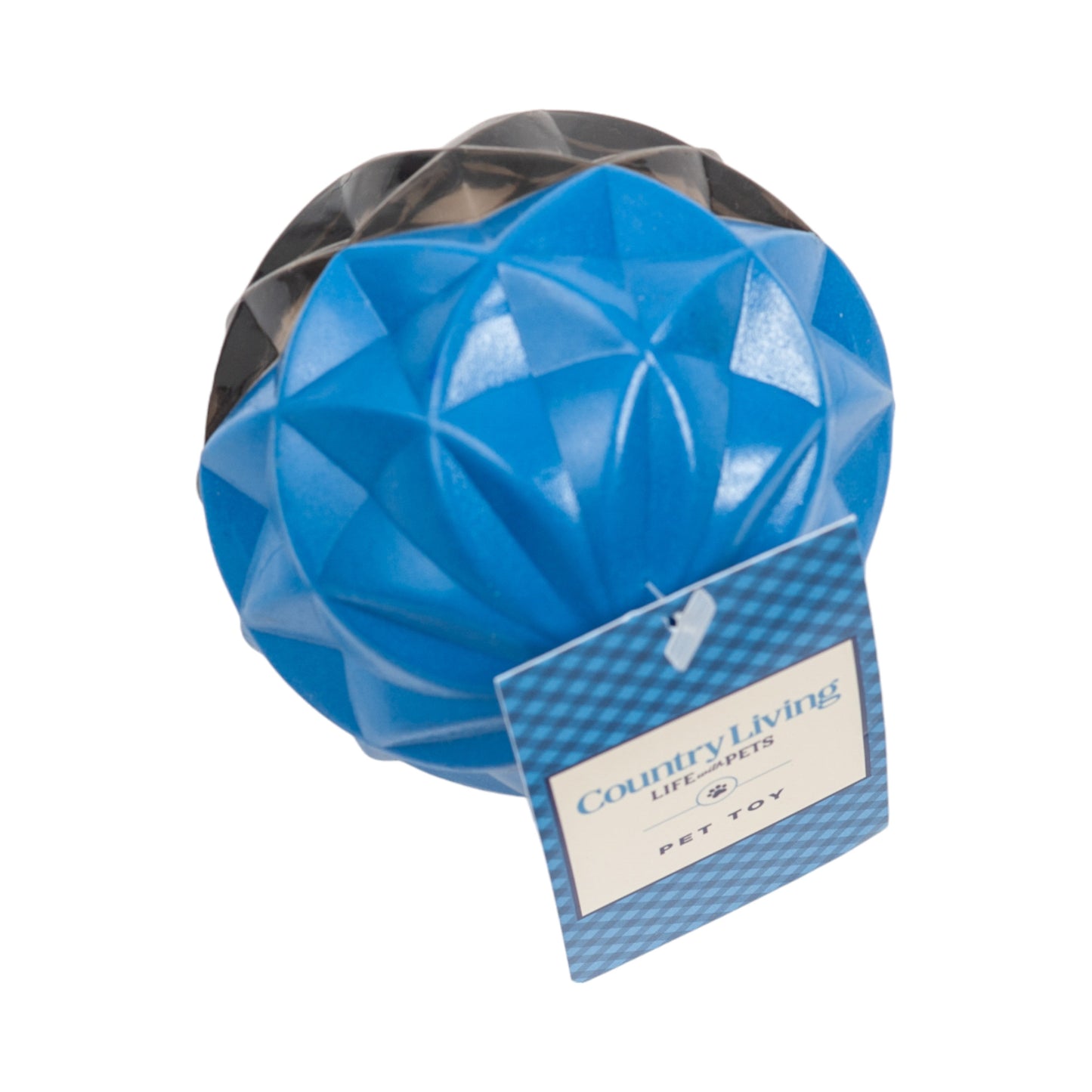 Pelota de juguete para perros con textura geométrica Country Living, juguete interactivo de goma para estimulación mental (tamaño grande)