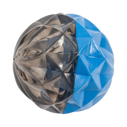 Pelota de juguete para perros con textura geométrica Country Living, juguete interactivo de goma para estimulación mental (tamaño grande)
