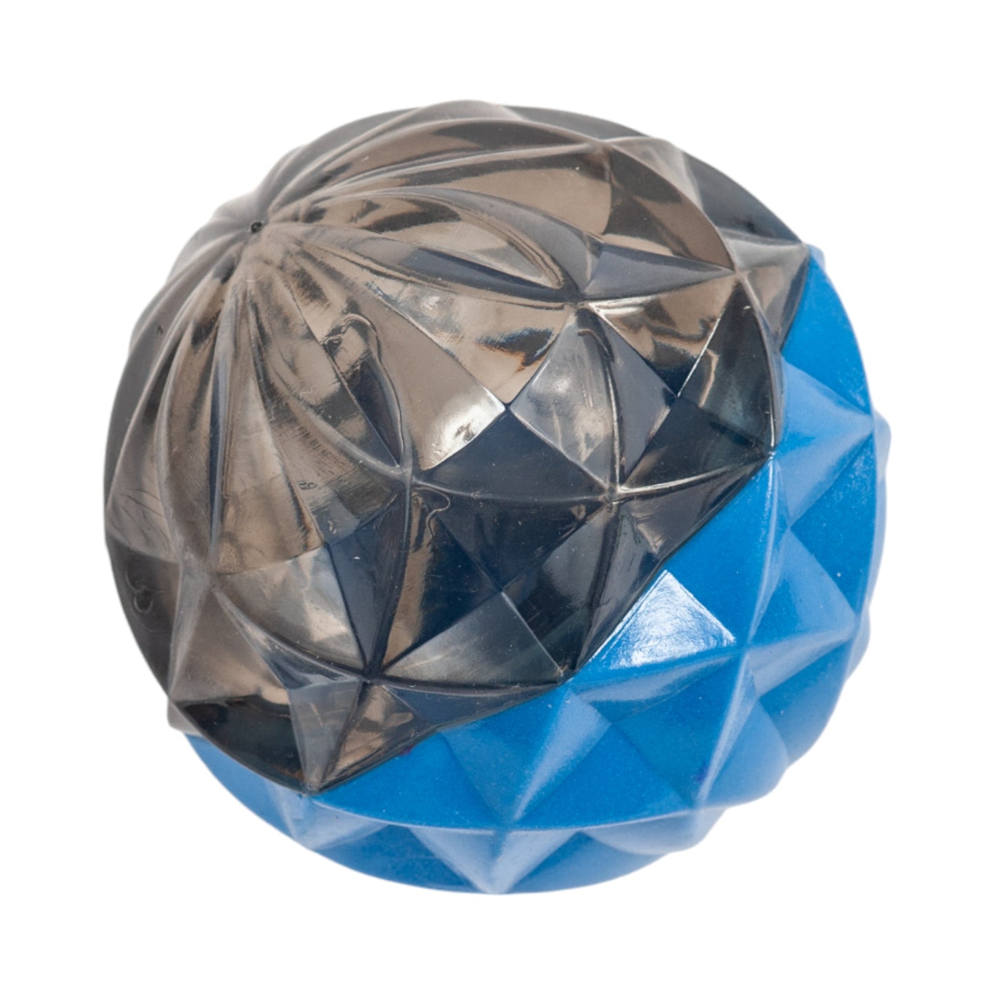 Pelota de juguete para perros con textura geométrica Country Living, juguete interactivo de goma para estimulación mental (tamaño grande)